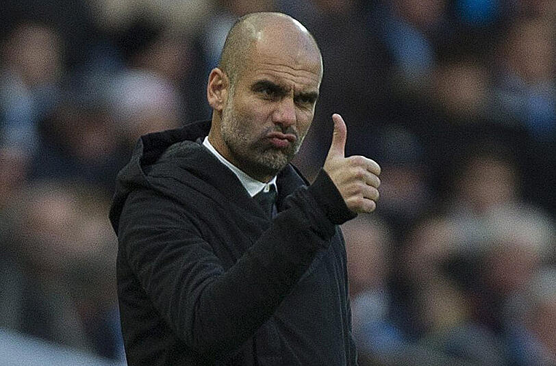 Daumen hoch für regelmäßigen Geschlechtsverkehr: Pep Guardiola.