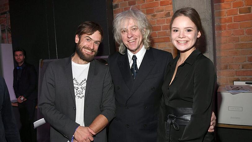 Pyotr Verzilov und Ehefrau Veronika Nikulschina (Pussy-Riot-Mitglied) und Sir Bob Geldof