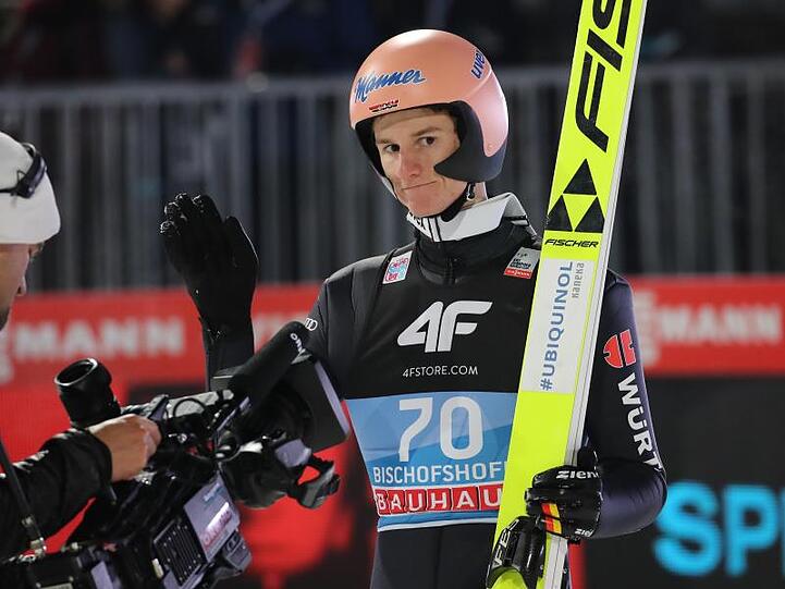 Karl Geiger belegte mit einem Sprung auf 128 Meter nur den 16. Platz.