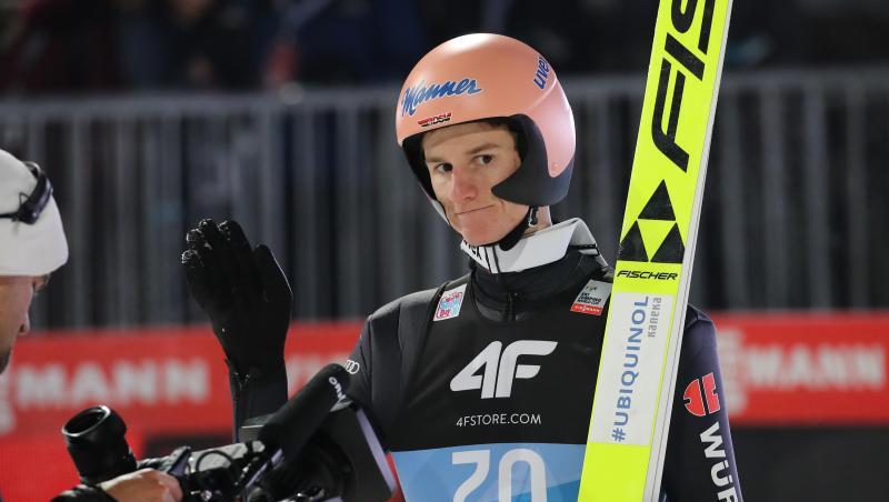 Karl Geiger belegte mit einem Sprung auf 128 Meter nur den 16. Platz. Karl Geiger belegte mit einem Sprung auf 128 Meter nur den 16. Platz.