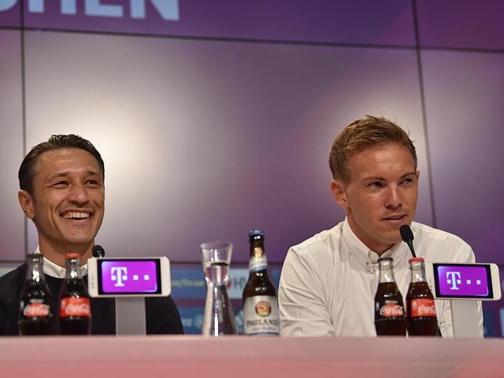 Am Samstag trifft Niko Kovac (l) mit dem FC Bayern auf Julian Nagelsmann und RB Leipzig.