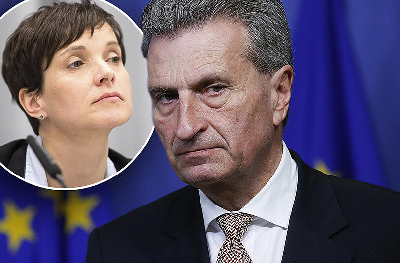 Günther Oettinger hat sich abfällig über Frauke Petry geäußert.