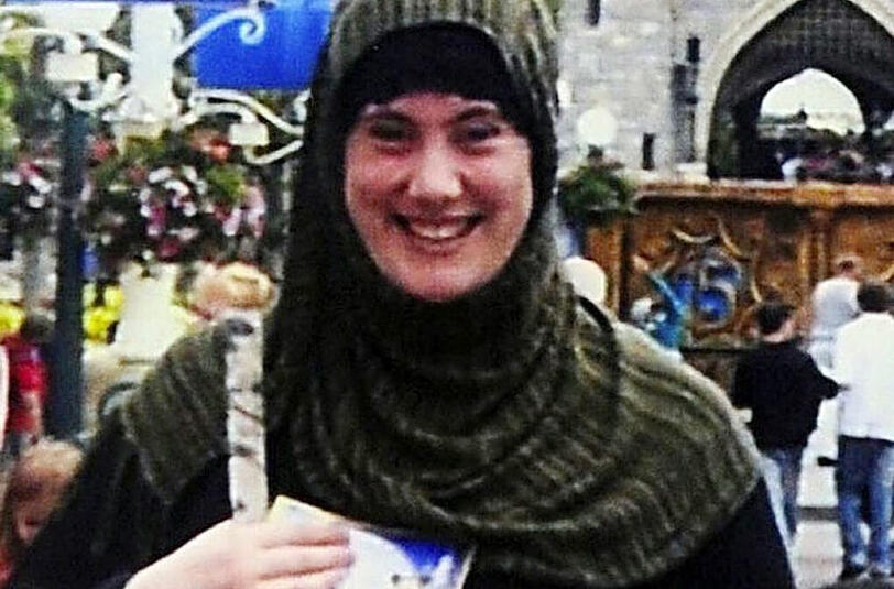Samantha Lewthwaite, die "Weiße Witwe". Sie soll von einem russischen Scharfschützen erschossen worden sein.