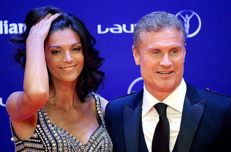 Ex-Rennfahrer David Coulthard und seine Freundin Karen Minier