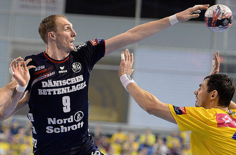 Raus aus der Champions League: Holger Glandorf (l.) und seine SG Flensburg-Handewitt.