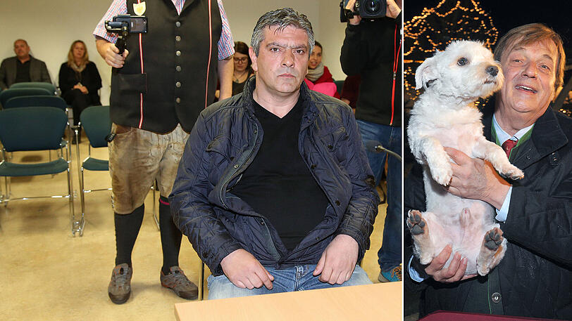 Der angeklagte Ex-Krankenpfleger von Gnadenhof-Gründer Michael Aufhauser vor Gericht. Er soll Michael Aufhauser, Besitzer von Gut Aiderbichl (hier auf einem Bild vom November 2013) erpresst haben.