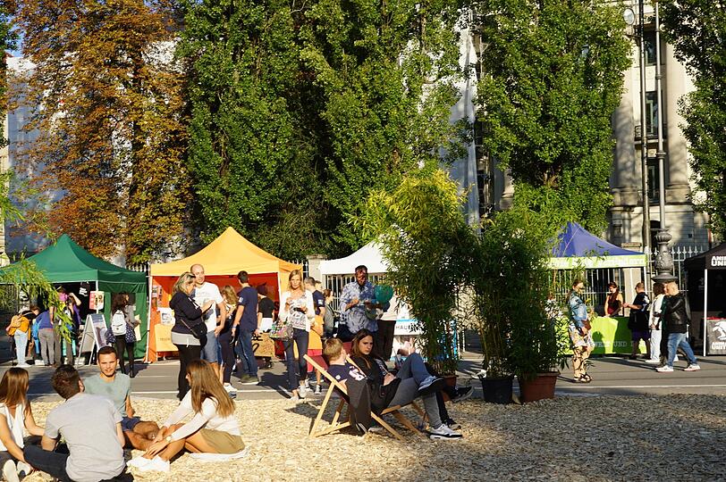 Der Corso Leopold, vom gleichnamigen Verein organisiert, zieht sich vom Siegestor bis zur Münchner Freiheit.