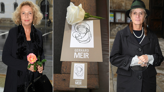 In der St. Ludwig Kirche konnten Freunde des verstorbenen Star-Friseurs Gerhard Meir Abschied nehmen.