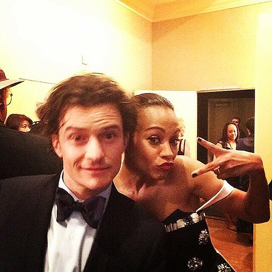 Orlando Bloom und Zoe Saldana