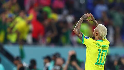 Die Brasilianer um Superstar Neymar zeigten ihre Liebe zum Fußball.