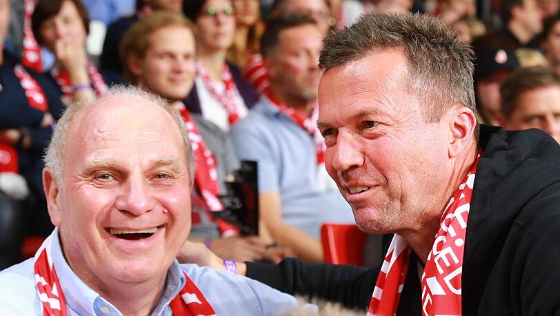 Ein kühles Verhältnis: Lothar Matthäus und Uli Hoeneß. Ein kühles Verhältnis: Lothar Matthäus und Uli Hoeneß.
