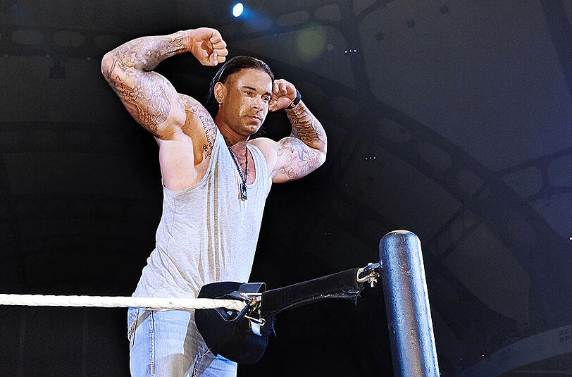 Tim Wiese gibt sich kämpferisch vor seinem Wrestling-Debüt.