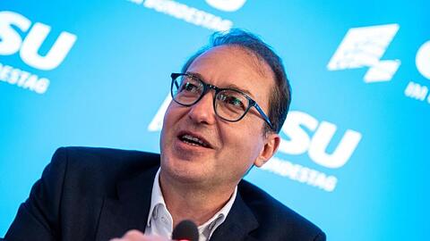 Alexander Dobrindt, CSU-Landesgruppenchef, spricht zum Auftakt der Winterklausur. Foto: Matthias Balk/dpa