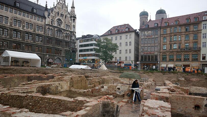 Die Baustelle am Marienhof (Symbolbild) Die Baustelle am Marienhof (Symbolbild)