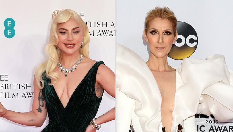 Lady Gaga und Céline Dion sind nach Frankreich gereist.