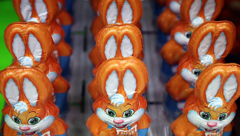 Schoko-Osterhasen sind in diesem Fr&uuml;hjahr weniger gefragt als &uuml;blich. (Symbolbild)