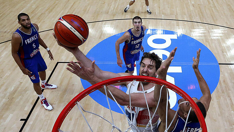 Paul Gasol geht zum Korb: Der Spanier machte den Unterschied im Halbfinale gegen Frankreich. Paul Gasol geht zum Korb: Der Spanier machte den Unterschied im Halbfinale gegen Frankreich.