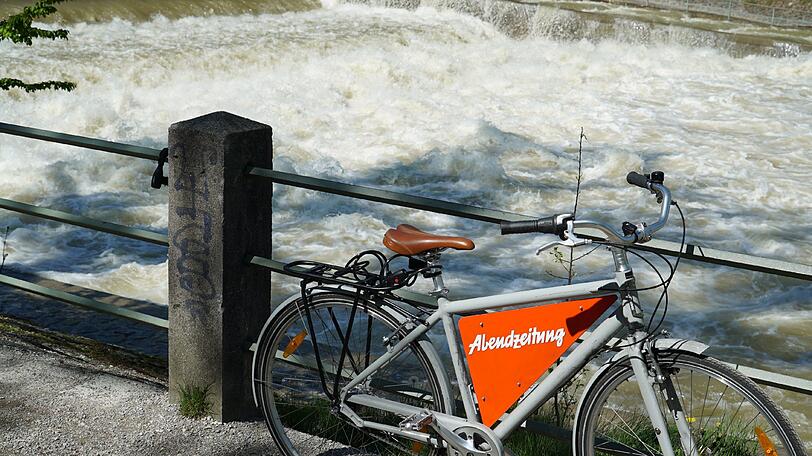 Die Abendzeitung war mit dem Fahrrad unterwegs.