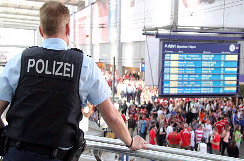 Die Bundespolizei sorgt am Hauptbahnhof für Ordnung.