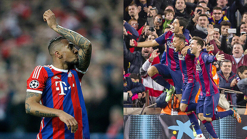 Jérôme Boateng hat es mit Barças Wundersturm zu tun. Luis Suárez, Neymar und Lionel Messi (v.l.) erzielten für den FC Barcelona bereits 108 Pflichtspieltore in dieser Saison. Jérôme Boateng hat es mit Barças Wundersturm zu tun. Luis Suárez, Neymar und Lionel Messi (v.l.) erzielten für den FC Barcelona bereits 108 Pflichtspieltore in dieser Saison.