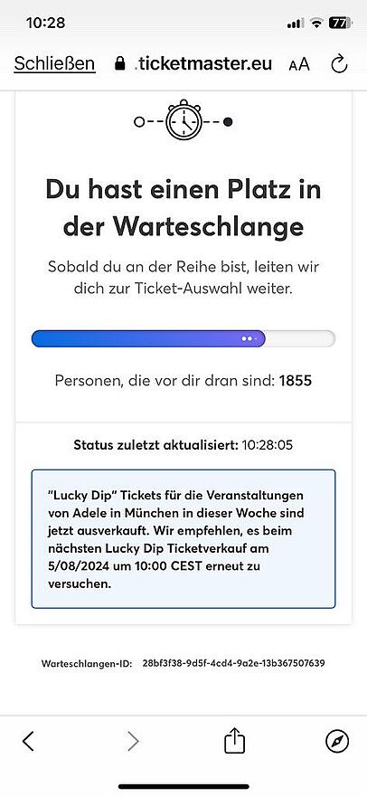 Die günstigen Tickets für die beiden Adele-Konzerte in dieser Woche waren schnell weg.