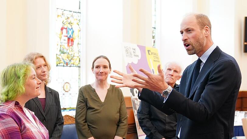 Prinz William bei seinem Besuch in Aberdeen.