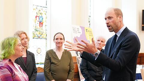 Prinz William bei seinem Besuch in Aberdeen.