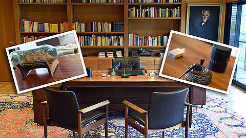Das Kanzler-Büro von Helmut Schmidt ist jetzt ein Museum. Impressionen sehen Sie in unserer Fotostrecke.