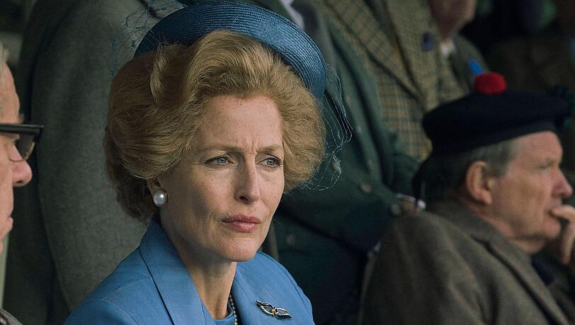 Gillian Anderson als Margaret Thatcher.