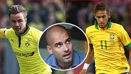 Götze kommt im Sommer für 37 Millionen Euro aus Dortmund nach München. Guardiola habe „einen jungen brasilianischen Spieler“ kaufen wollen, „aber wir haben in der Vergangenheit nicht so gut gelegen mit jungen Brasilianern“, sagte Hoeneß laut Sport Bild. Götze kommt im Sommer für 37 Millionen Euro aus Dortmund nach München. Guardiola habe „einen jungen brasilianischen Spieler“ kaufen wollen, „aber wir haben in der Vergangenheit nicht so gut gelegen mit jungen Brasilianern“, sagte Hoeneß laut Sport Bild.