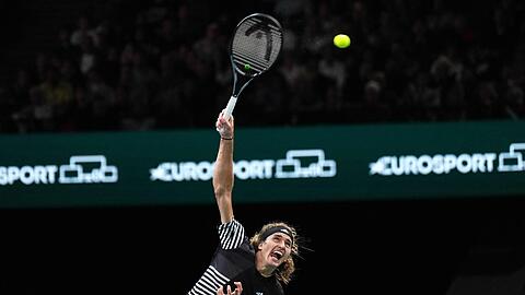 Kämpfte sich in Paris in die nächste Runde: Alexander Zverev.