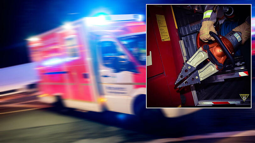 Mit einem solchen Rettungsspreizer bog die Feuerwehr die Gitterstäbe auseinander. (Symbolbilder)