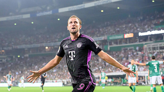 Traf bei seinem Startelfdebüt: FC-Bayern-Stürmer Harry Kane.