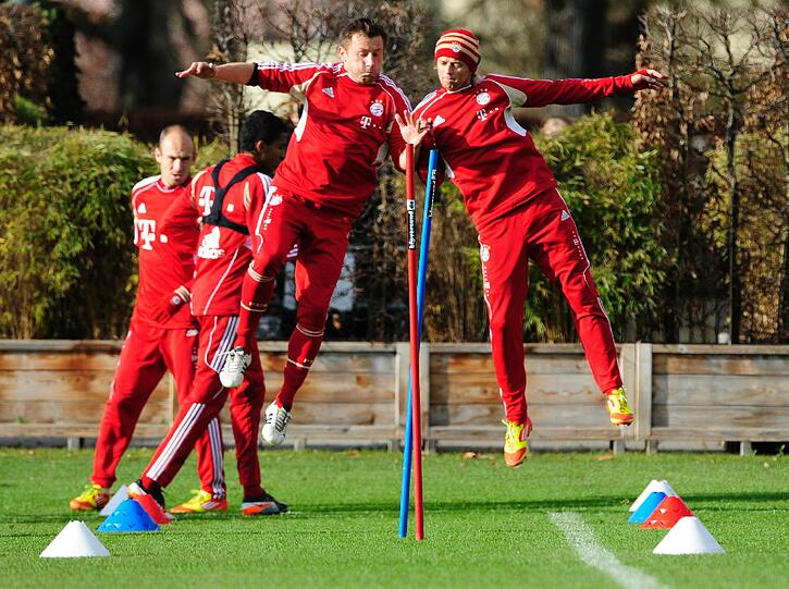 Bilder vom Training an der Säbener: Bastian Schweinsteiger schwitzt fürs Comeback.