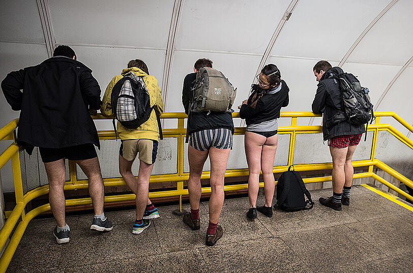 Die Bilder vom No Pants Subway Ride 2016.