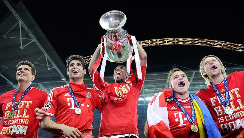 Auf dem Gipfel: Boateng (Mi.) als Champions-League-Sieger 2013. Auf dem Gipfel: Boateng (Mi.) als Champions-League-Sieger 2013.