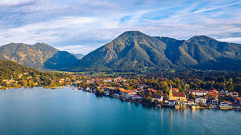 Der Tegernsee ist ein beliebtes Ausflugsziel.