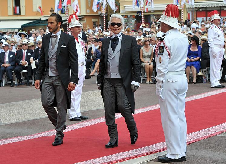 Und Karl Lagerfeld, ein Freund der Fürstenfamilie.