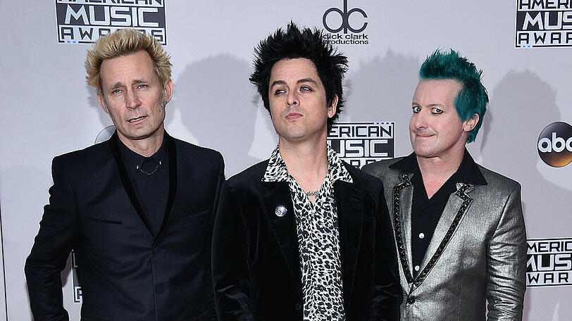 Mike Dirnt, Billie Joe Armstrong und Tré Cool (v.l.) freuen sich auf ihr Green-Day-Comeback in 2020