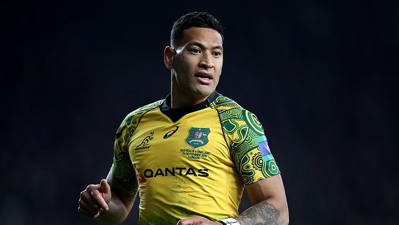 Der homophobe Rugby-Spieler Israel Folau wird mit Pornografie bombardiert.