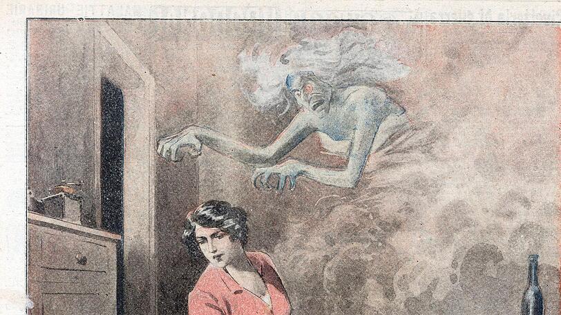 Italienische Grippe-Illustration von 1918.