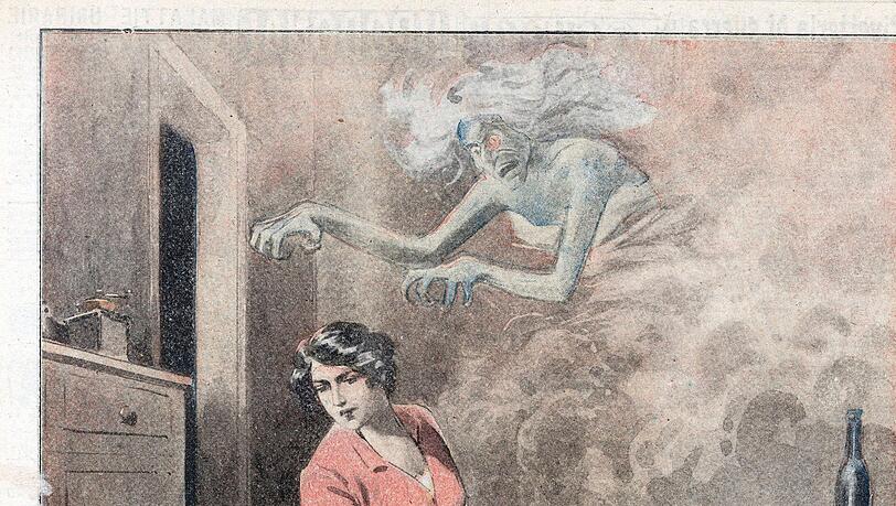 Italienische Grippe-Illustration von 1918.