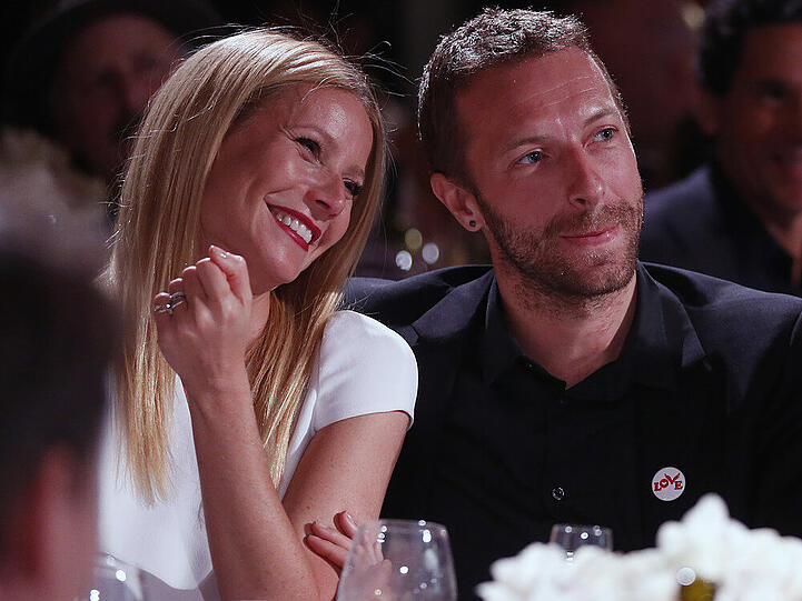 Verstehen sich trotz Trennung gut: Gwyneth Paltrow und Chris Martin im Januar 2014 bei einer Gala