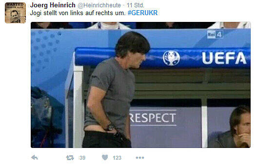 Auch der Bundestrainer sorgte für einen Schmunzler.