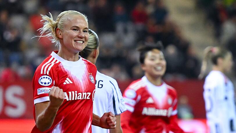 Pernille Harder traf per Kopf zum 1:0 für die Münchnerinnen.