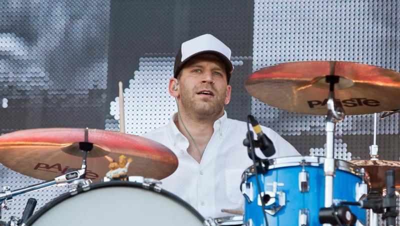 Der Schlagzeuger der deutschen Band "Sportfreunde Stiller", Florian Weber.