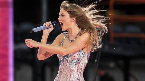 Taylor Swift während eines Auftritts auf ihrer "Eras"-Tour vor wenigen Wochen.