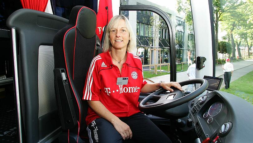 Bayerns Busfahrerin Sandra König. Bayerns Busfahrerin Sandra König.