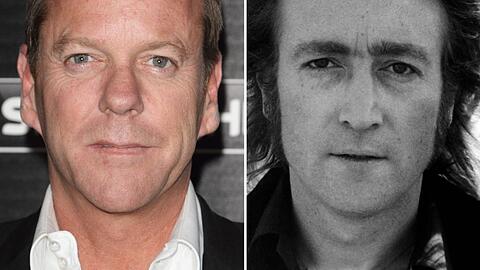"24"-Star Kiefer Sutherland (l.) wird eine neue Dokumentation über John Lennon erzählen.
