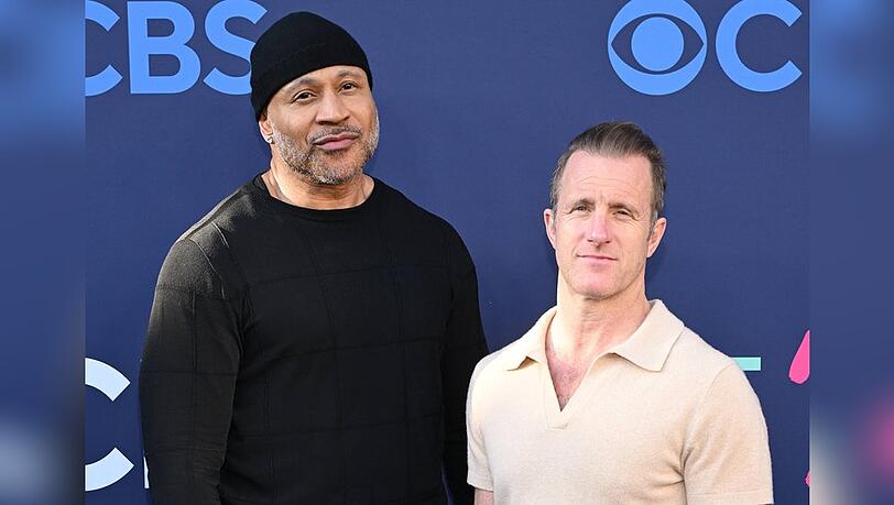 L Cool J (l.) und Scott Caan waren als Hauptdarsteller von "NCIS: New York" am 15. April zu Gast beim CBS Fest 2026 in den Paramount Studios in Hollywood.